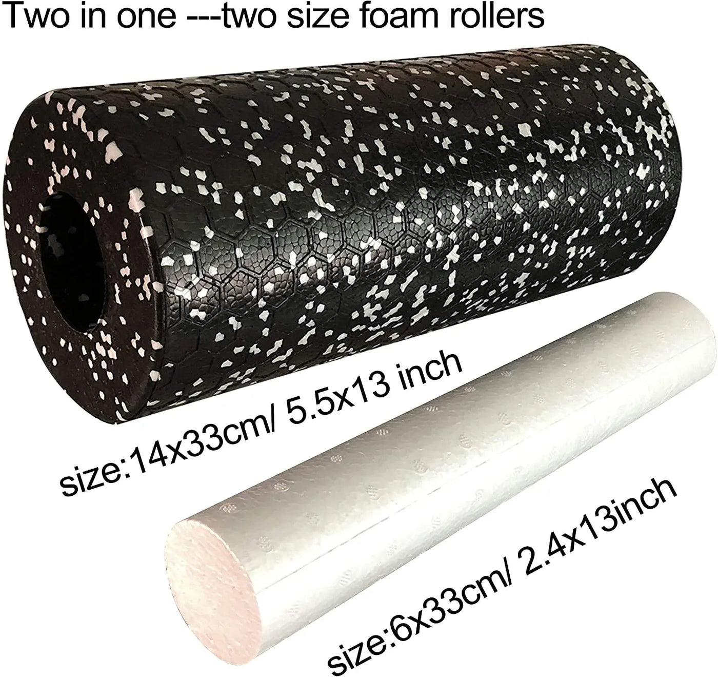 2 in 1 Hollow Column Foam Roller