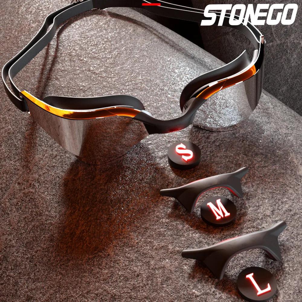 Professional Anti-Fog Swim Goggles with HD Wide-Angle Lens