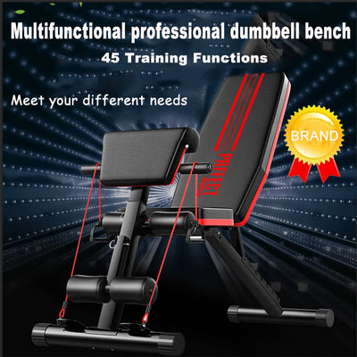 Multifunctional Home Foldable Dumbbell Bench