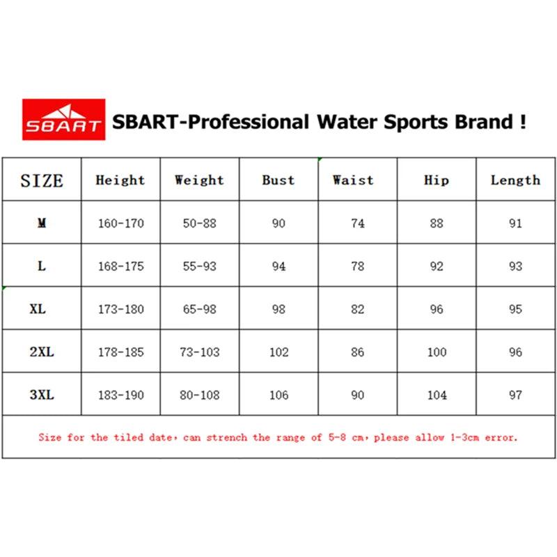 SBART 2mm Neoprene Wetsuit Swimwear