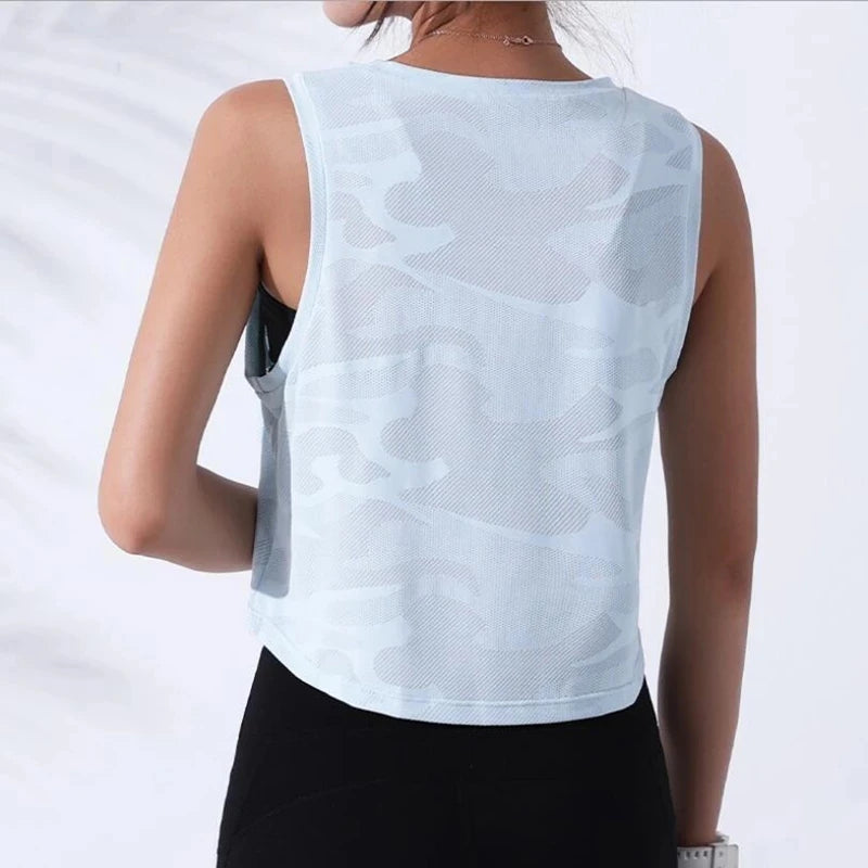 Women Camouflage Running Vest