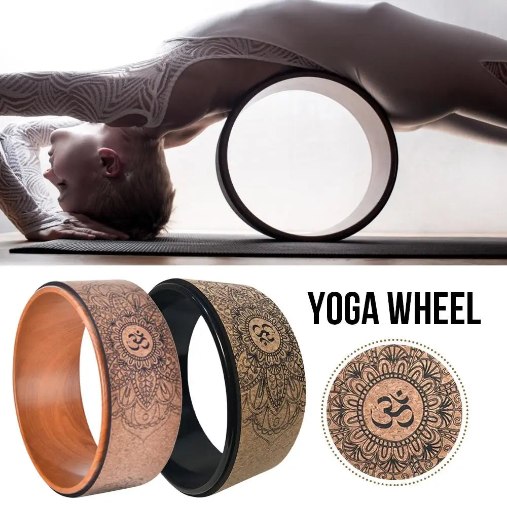 High Quality Natural Cork Yoga Wheel