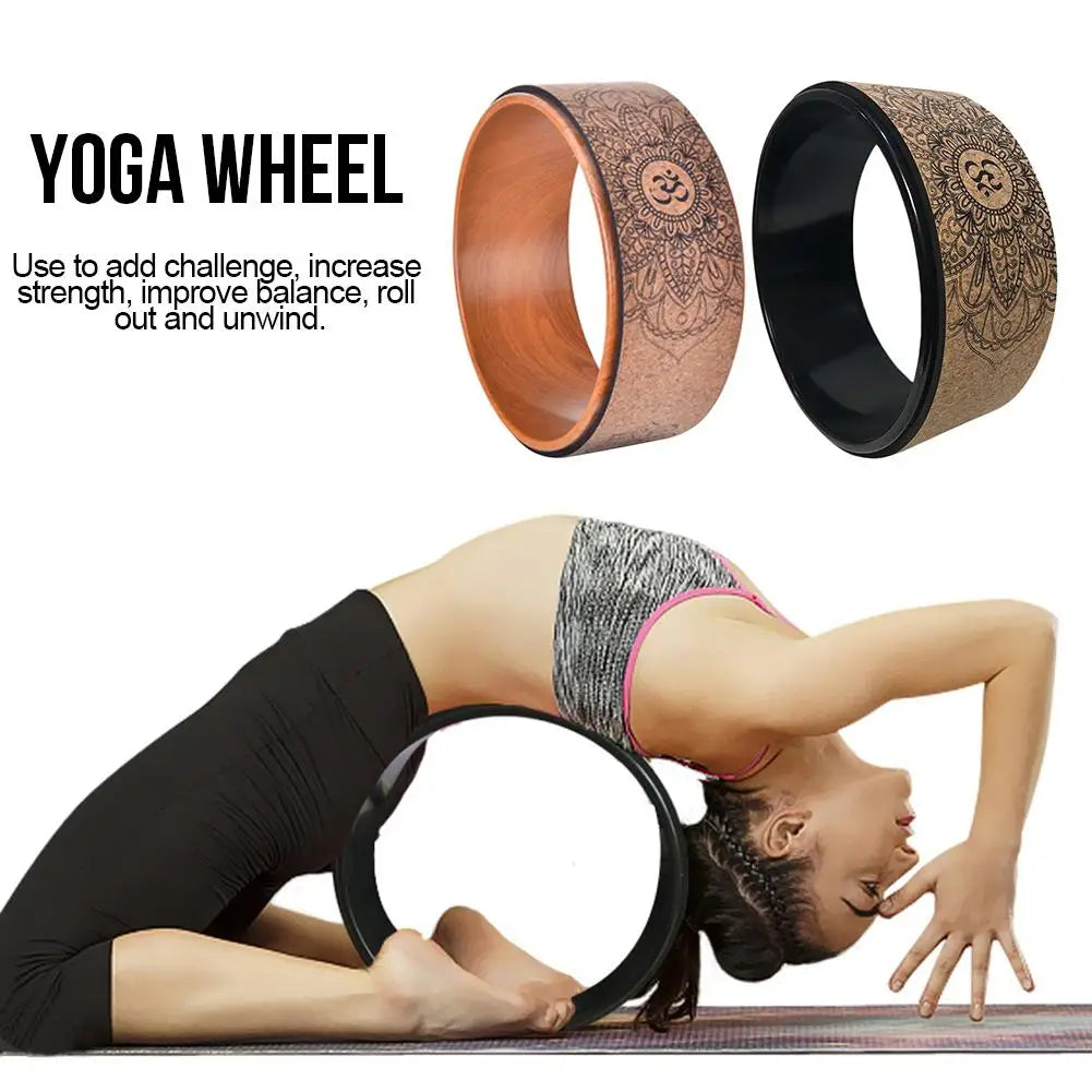 High Quality Natural Cork Yoga Wheel