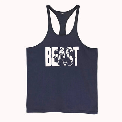 Mens Bodybuilding Printed Muscle Stringer