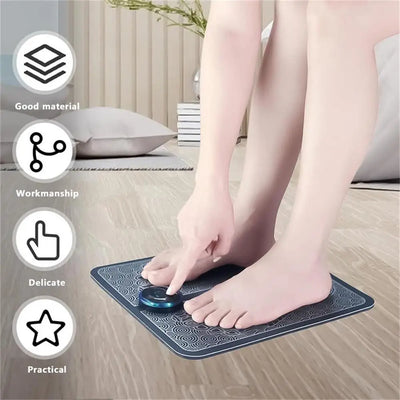 Intelligent Electric Massager EMS Foot Muscle Massager Acupoint Pulse Massage Patch Relief Pain Relax Improve Blood Circulation