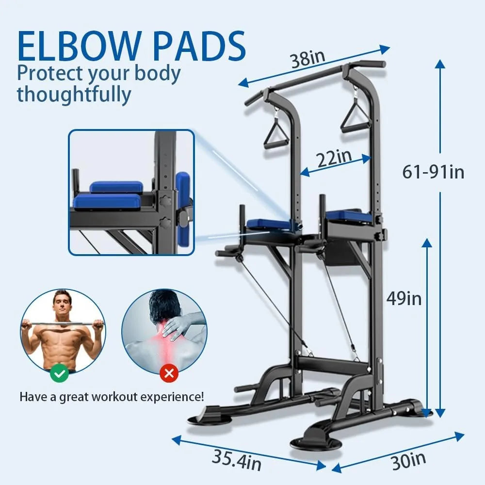 Multi Function Pull Up & Dip Workout Station