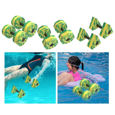 2Pcs Water Dumbbells Aquatic Dumbbells Barbell Floats Adults