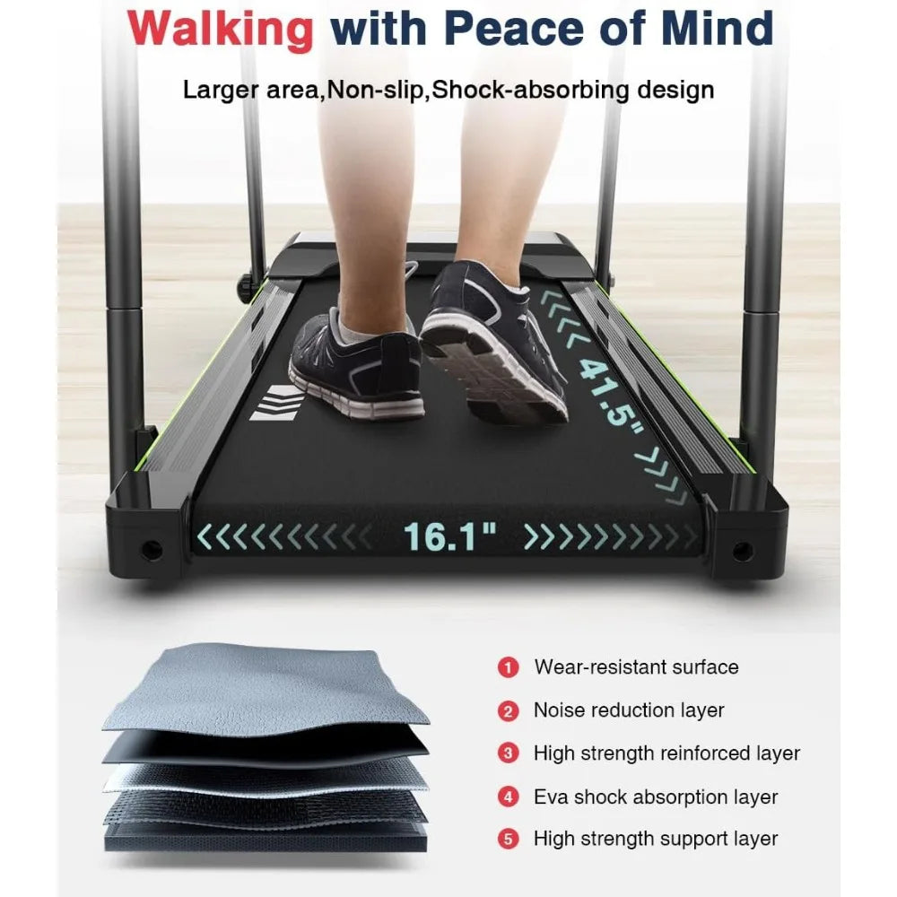 Walking Treadmill with Long Handrail