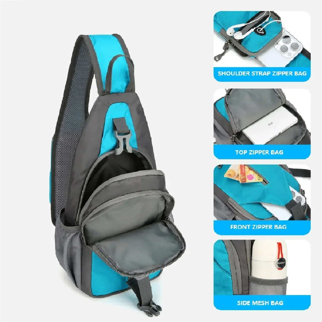 Outdoor leisure Sport slanted shoulder bag