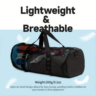 Large Capacity Mesh Duffel Fitness Bag