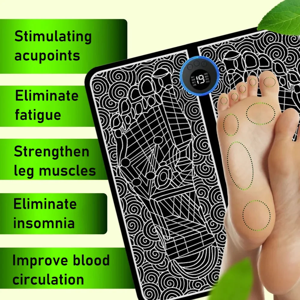 Massage Electric EMS Foot Pad Pengurut Kaki Feet Simulator Patch Stimulator Massager muscle stimulator Physiotherapy electrodes