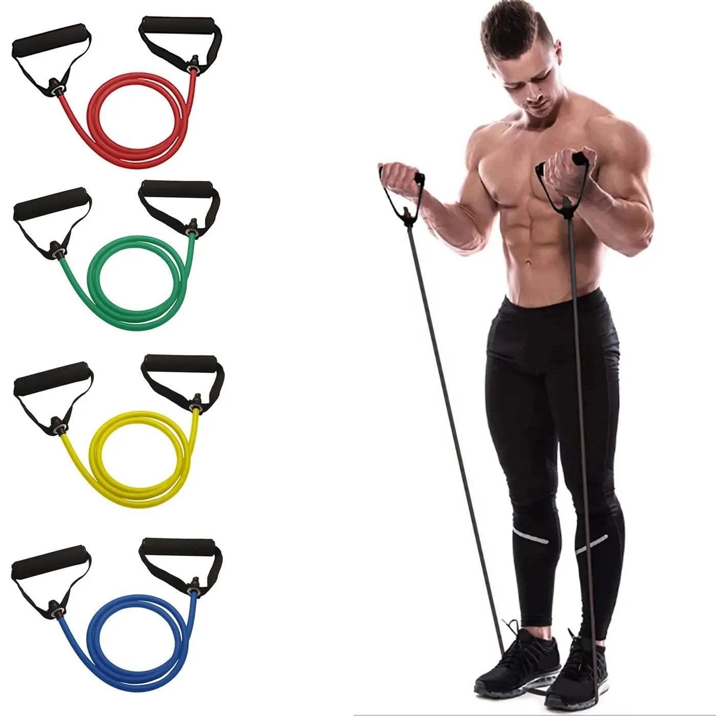 Workout Bands With Handles