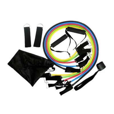 11 Pcs/Set TPE Resistance Band Set Fitness Band Pull Rope