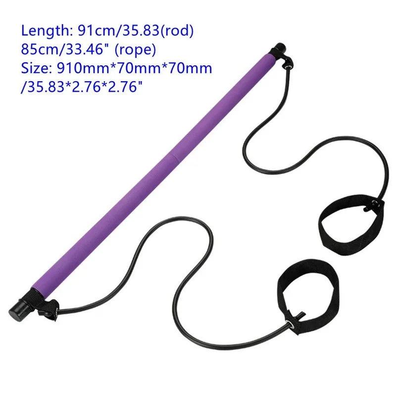 Portable Bar Stick with Resistance Band