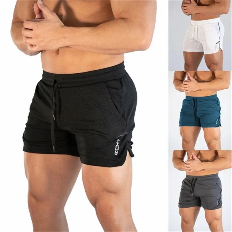 2023 NEW Fitness sports Shorts Man Summer Gyms Workout Male Breathable Mesh shorts Quick Dry Beach Short Pants men Sportswear