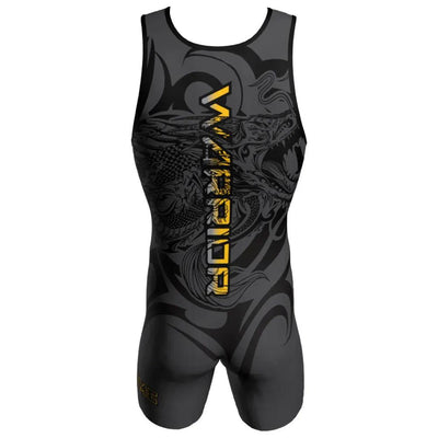 SKULL Print Wrestling Singlet