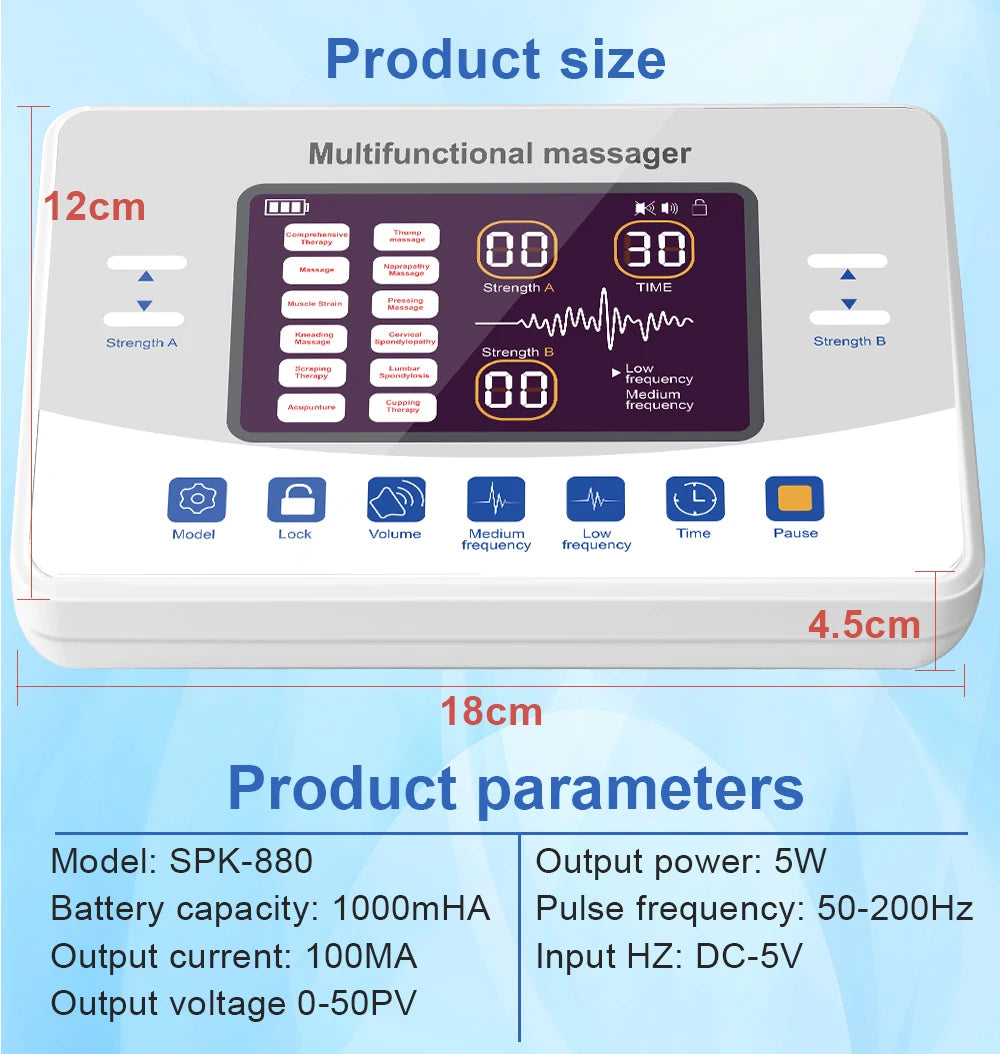 Low Frequency Electronic Muscle Therapy And Stimulation Machine