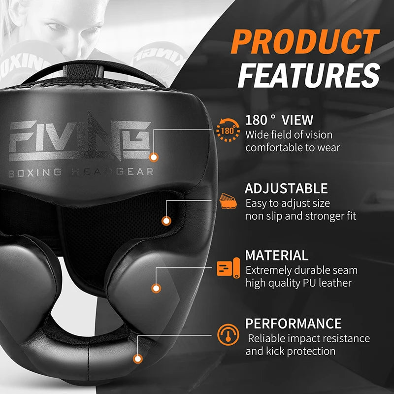 Professional Full-Covered Boxing Helmet