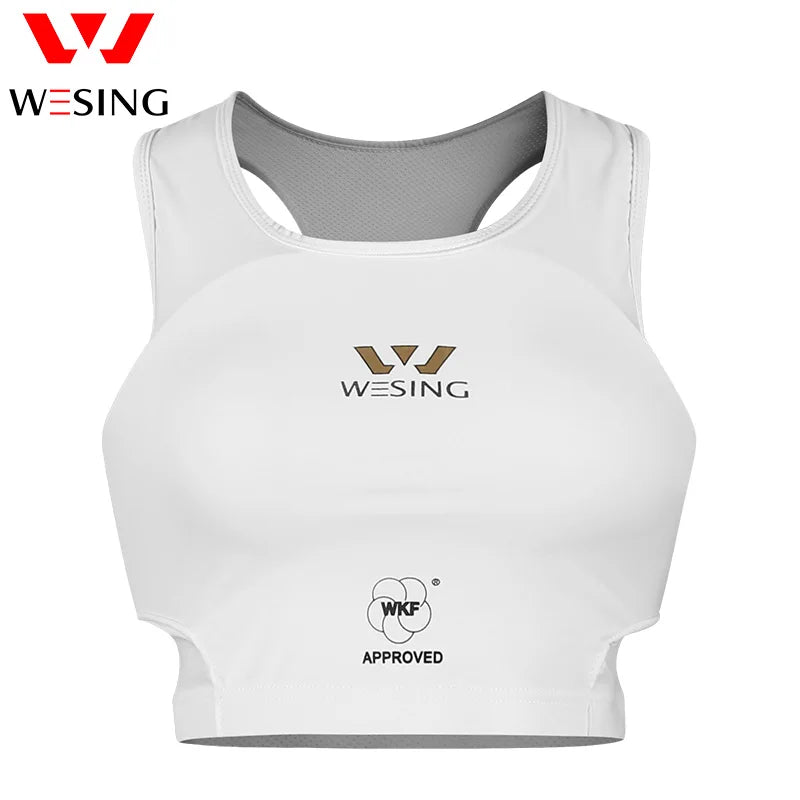 Karate Female Chest Guard Boxing Chest Protector WTF Approved