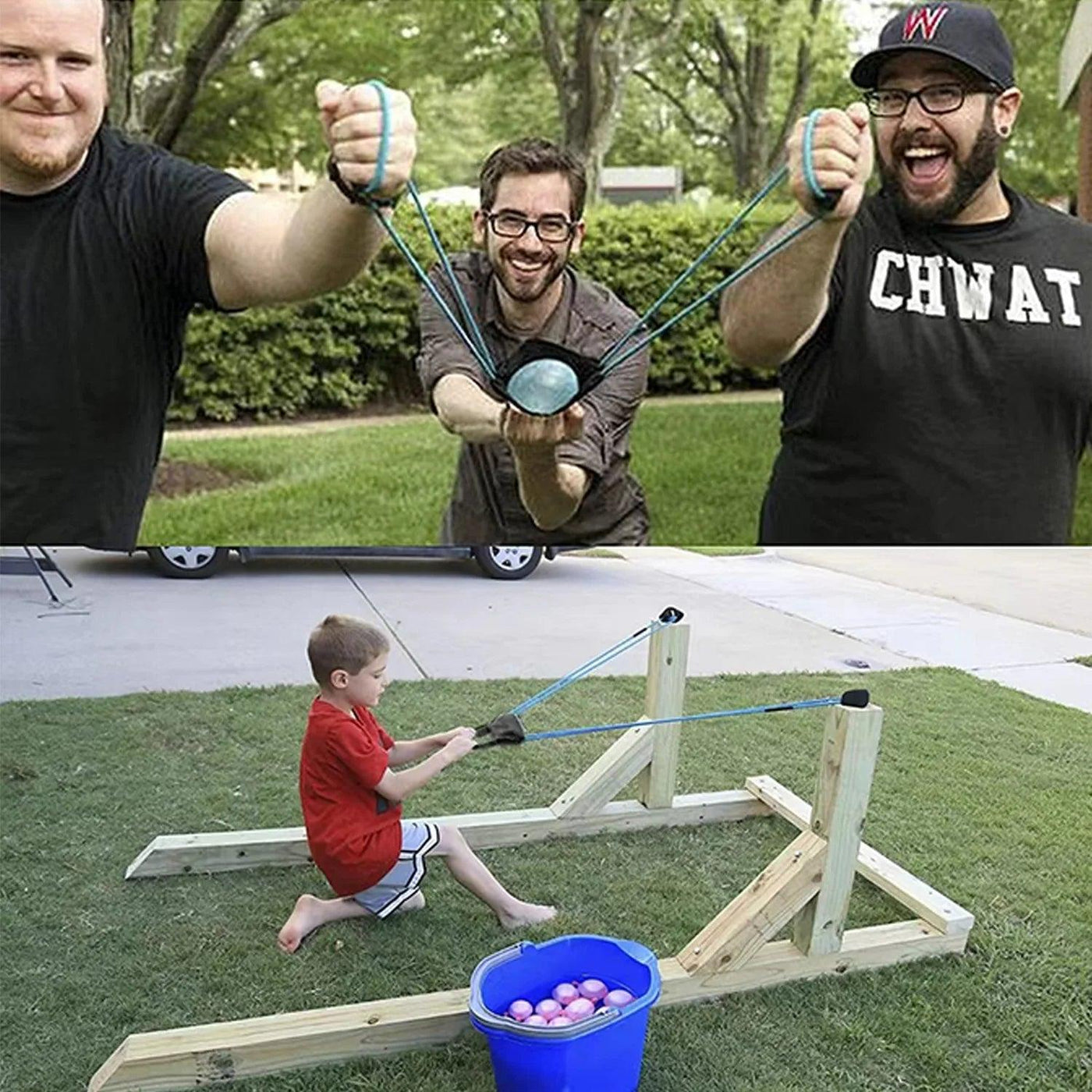 Outdoor Elastic Water Balloon Launcher