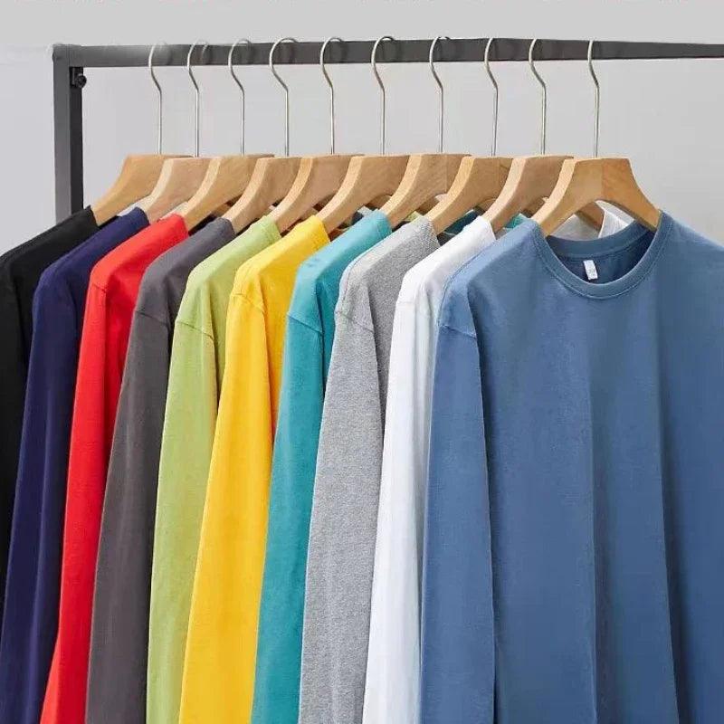 Sportswear Cotton Long-sleeved T-shirt