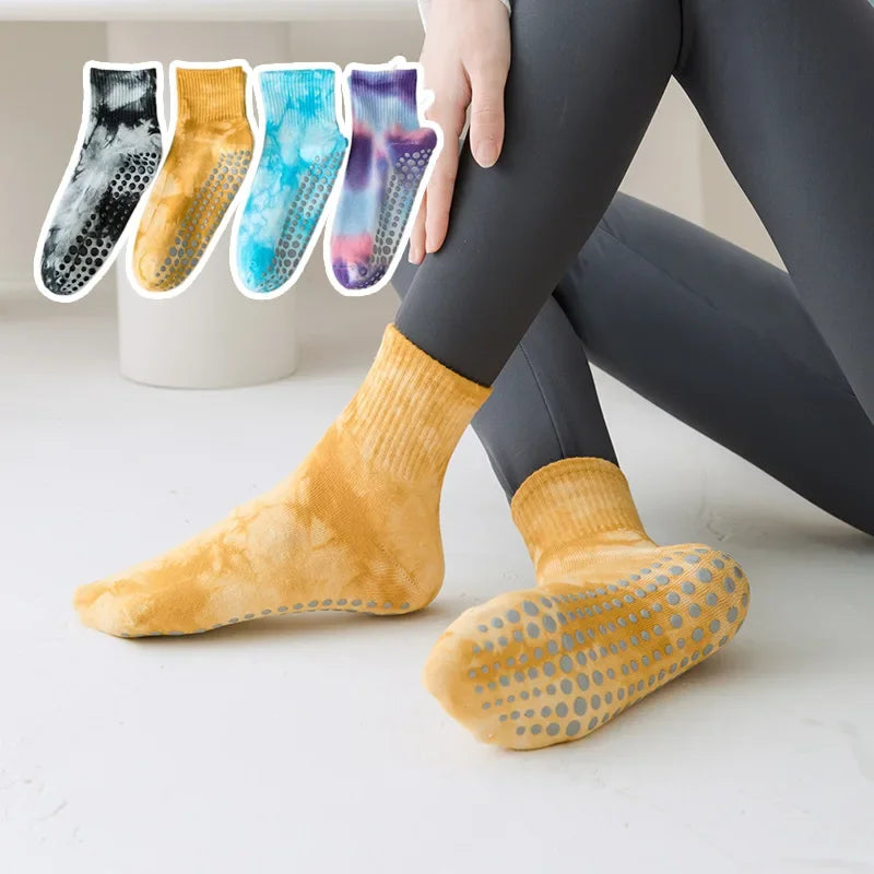 Tie-dyed Yoga Socks