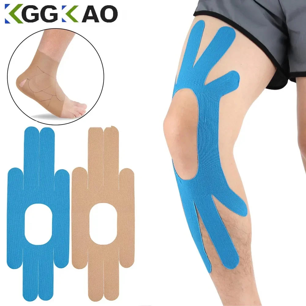 Special Pre-cut Athletic Kinesiology Sports Recovery Tape For Pain Relief 2pcs