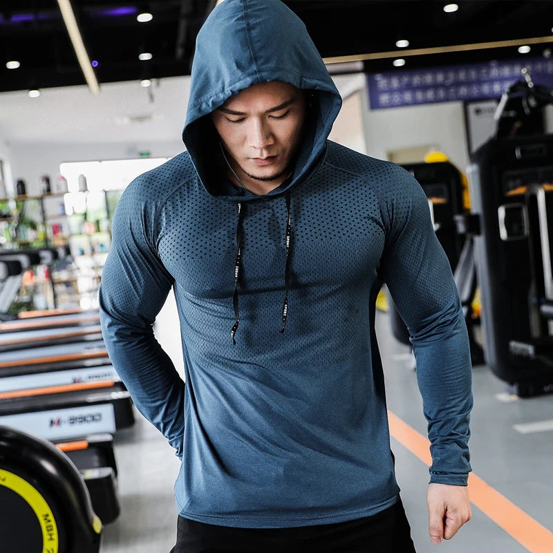 Mens Running Sport Hoodie