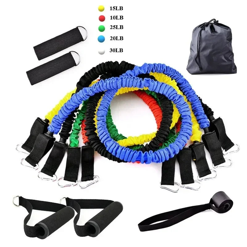 11-Piece Set Resistance Bands Tensioner Pull Rope