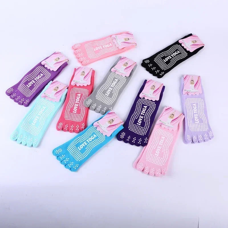 Breathable Cotton YOGA Sports Five-finger Socks