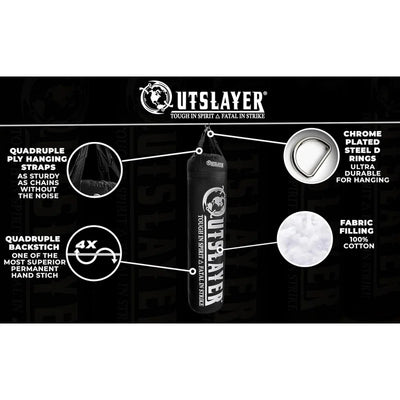 Outslayer Martial Arts Kick bag/ Boxing Bag. 100lbs