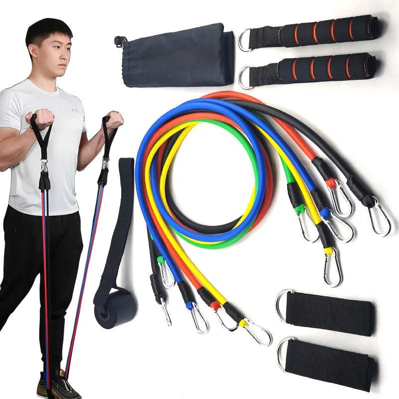 Latex Tube Straps for Resistance Training