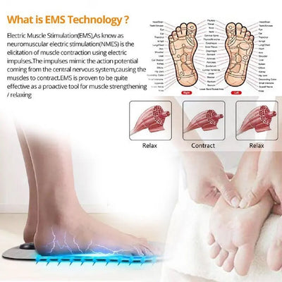 Massage Electric EMS Foot Pad Pengurut Kaki Feet Simulator Patch Stimulator Massager muscle stimulator Physiotherapy electrodes