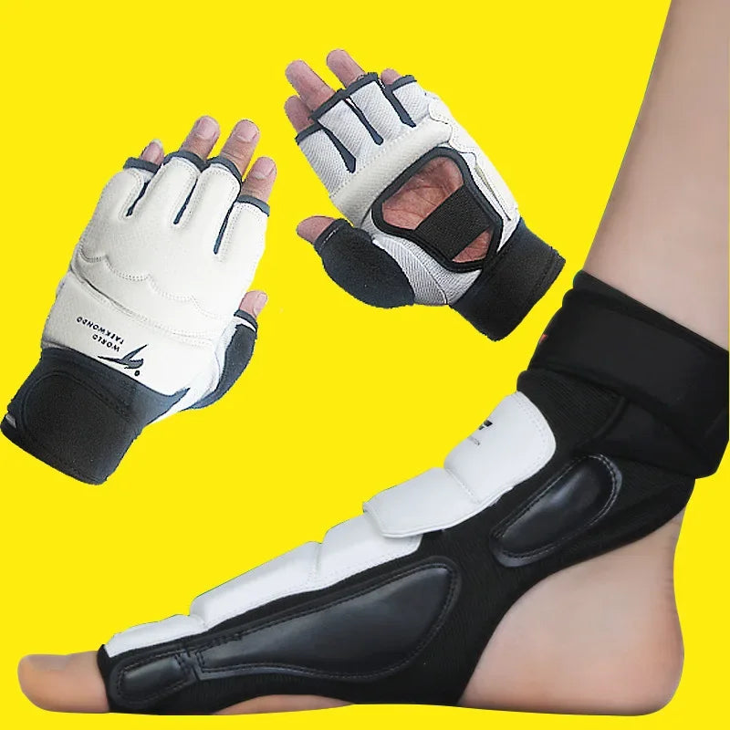 Taekwondo Protection Hand Guard and Protective Foot Gear