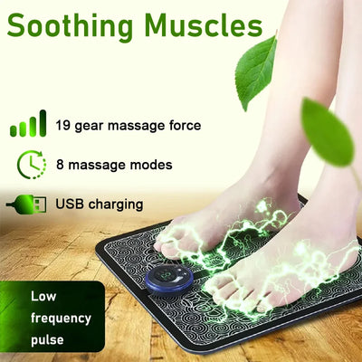 Massage Electric EMS Foot Pad Pengurut Kaki Feet Simulator Patch Stimulator Massager muscle stimulator Physiotherapy electrodes