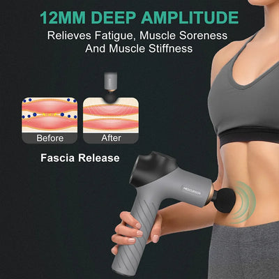 Medcursor Fascial Massage Gun Electric Percussion Pistol Massager Body Neck Deep Tissue Muscle Relaxation Pain Relief Fitness