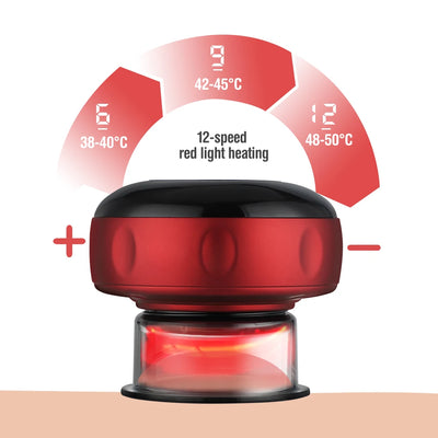 Smart Electric Vacuum Cupping Device With Heat