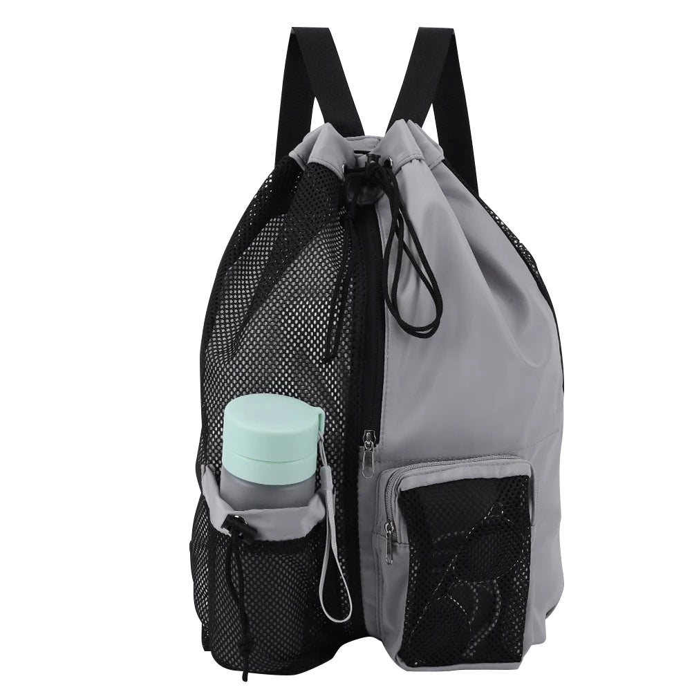 Multipurpose Mesh Drawstring Backpack