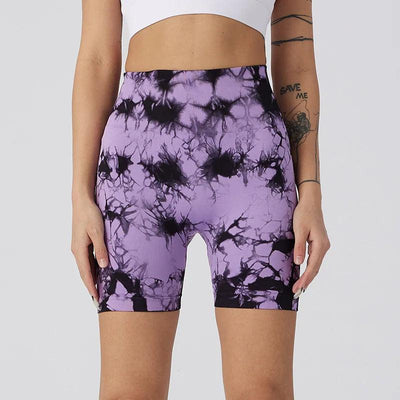 Seamless Tie Dye Push Up Shorts