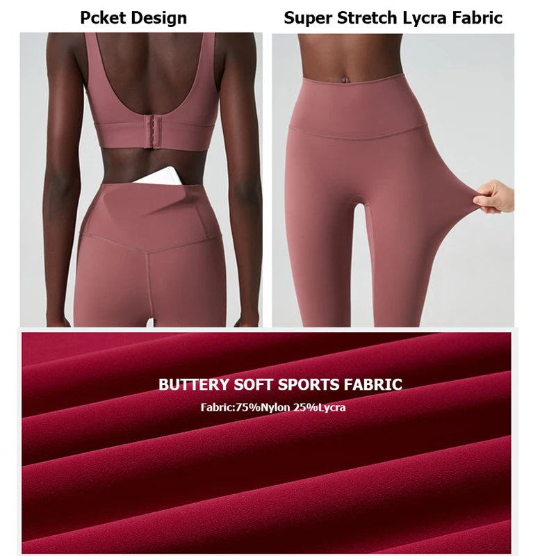 Two Pieces Buttery Soft Gym Suit