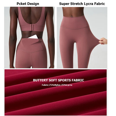 Two Pieces Buttery Soft Gym Suit
