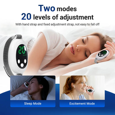 Microcurrent Sleep Aid Watch 20 Levels EMS Muscle Stimulation Hand Massager Relief Anxiety Insomnia Sleeping Aid Wristband