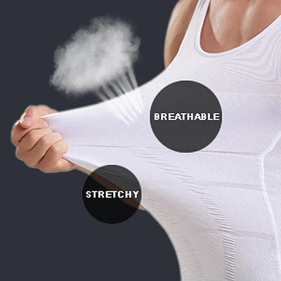 Men Slimming Body Shaper Vest Shirt