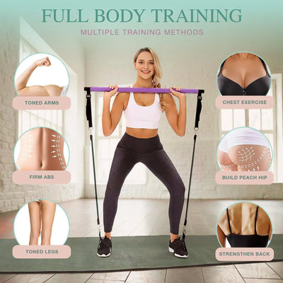 Pilates Bar Kit with Resistance Bands