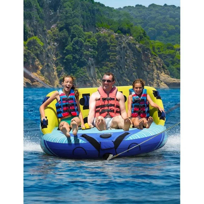 EVAJOY 3 Person Towable Tube for Boating