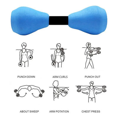 1 Pair EVA Water Foam Floating Dumbbell