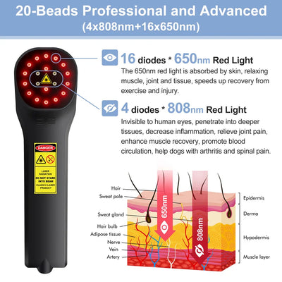 Physiotherapy Cold Laser Therapy Infrared Red Light Gun