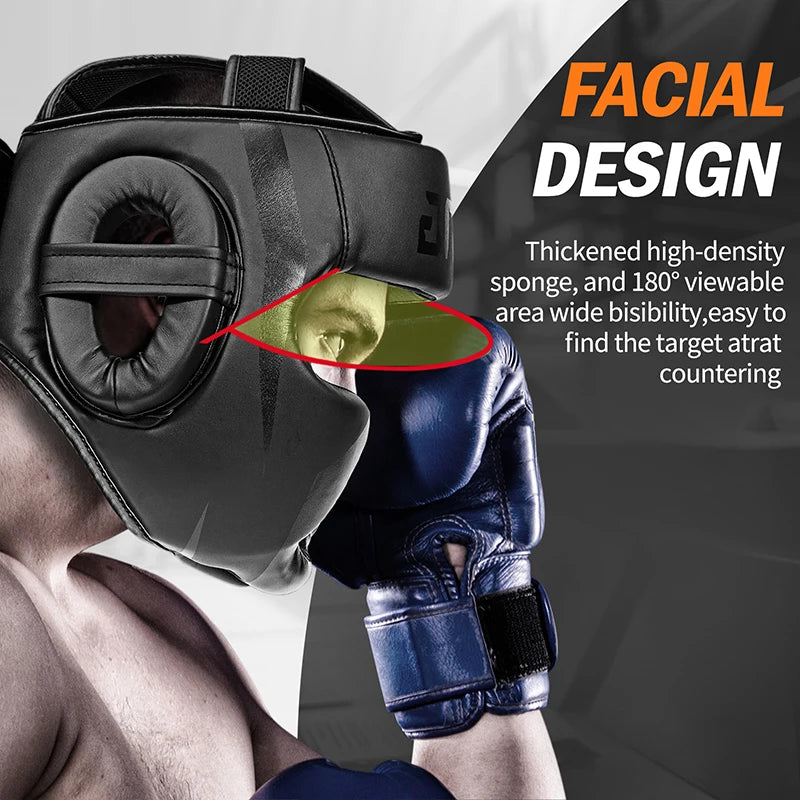 Professional Full-Covered Boxing Helmet