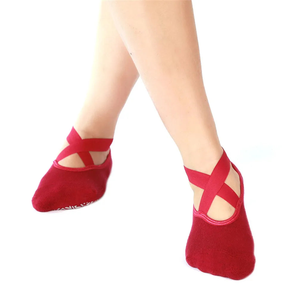 Anti Slip Bandage Girls Ballet Socks