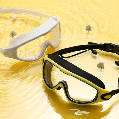 Waterproof And Anti Fog Electroplating Large Frame Swimming Goggles